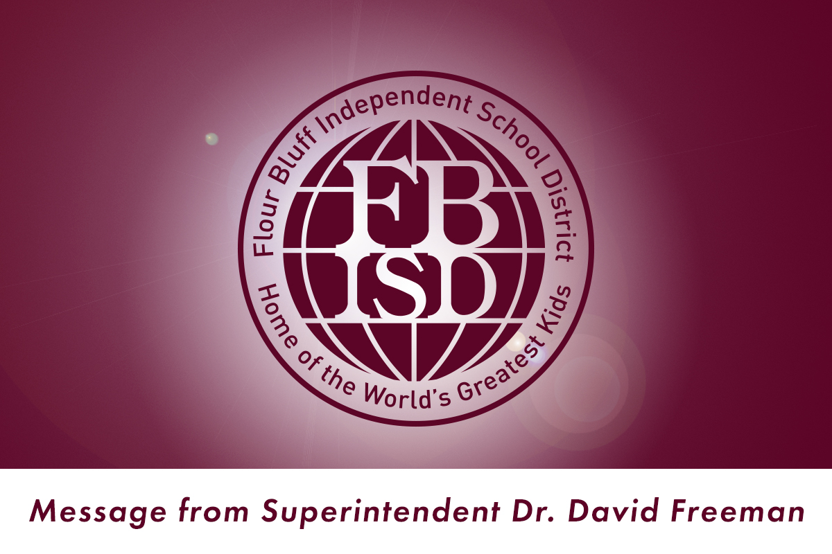 Message from Superintendent Dr. David Freeman