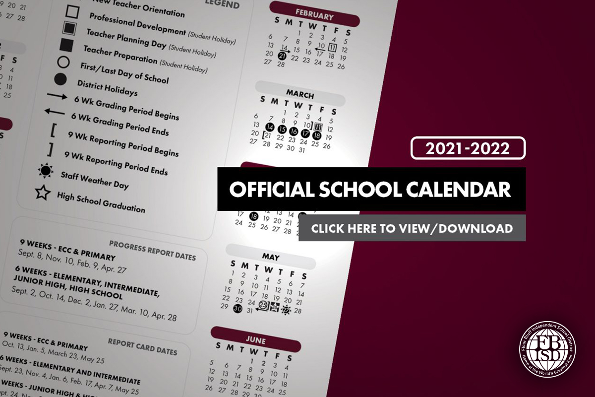 FBISD Board of Trustees approve the 20212022 Official School Calendar